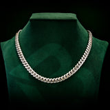 14k White Gold Solid Miami Cuban Chain