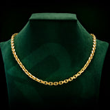 14k Yellow Gold Solid Heavyweight Cable Link Chain with Lobster Lock (Available 3mm to 5mm)