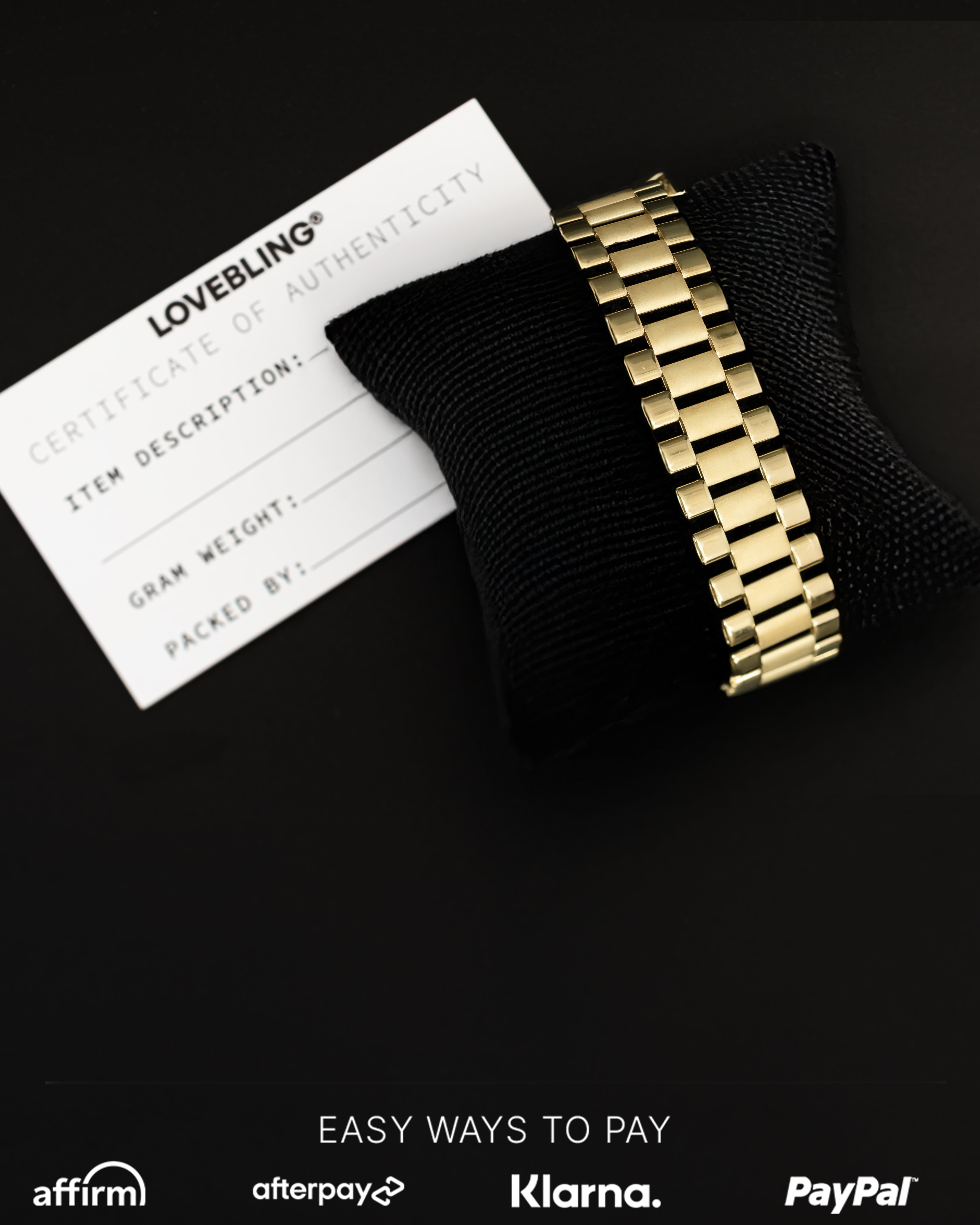 10k Yellow Gold Presidential RX Bracelet | LoveBling