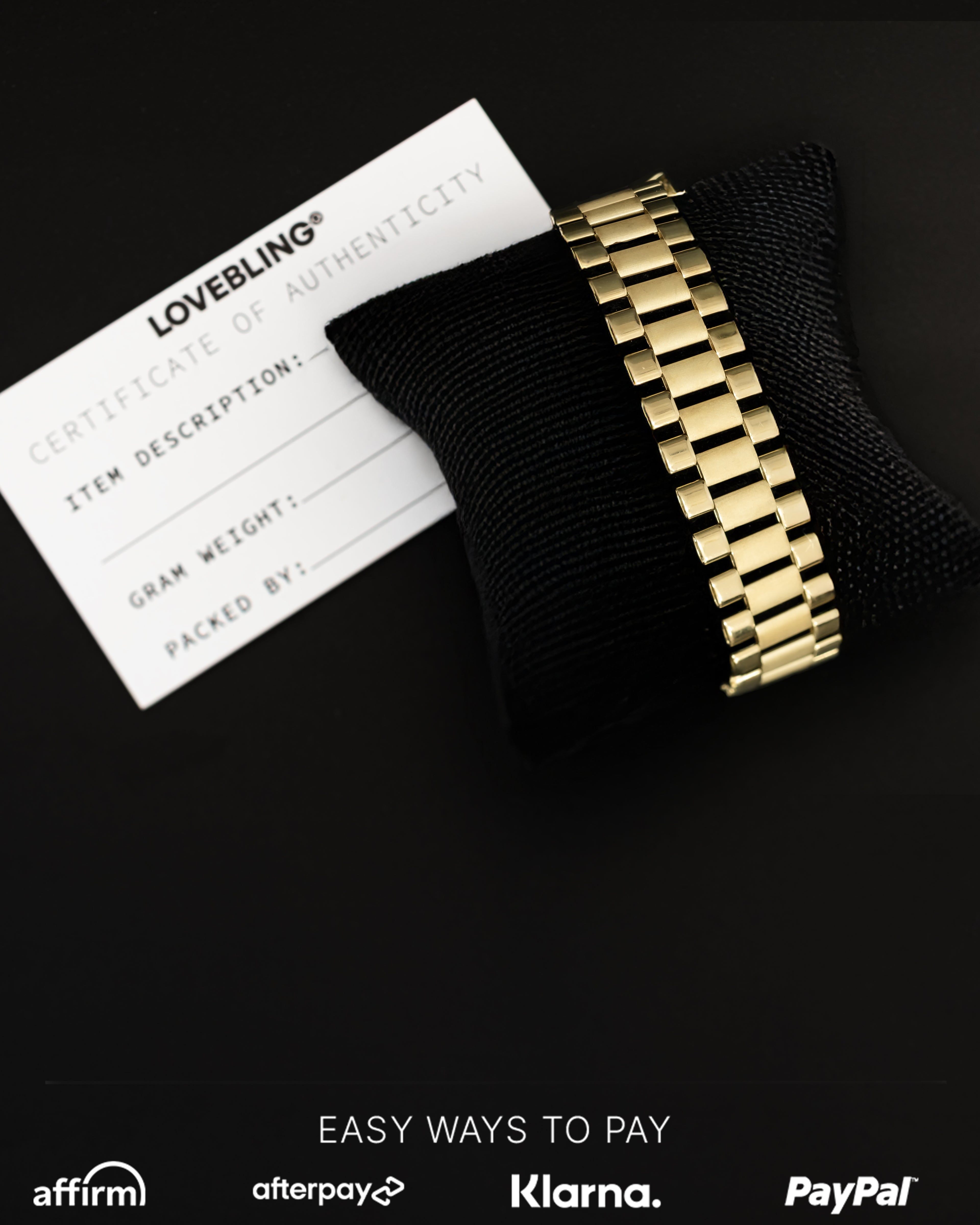 10k Yellow Gold Presidential RX Bracelet