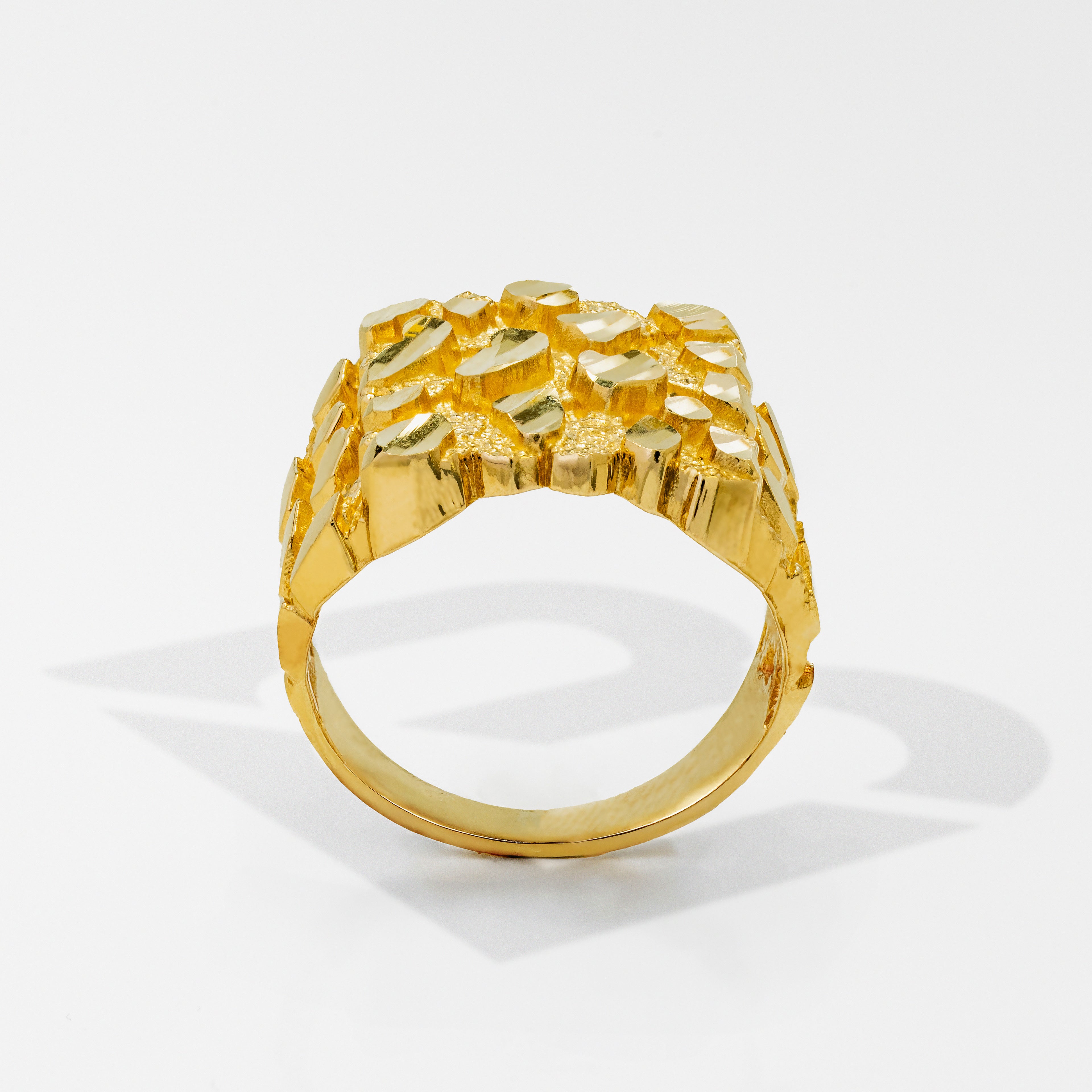10K Solid Heavyweight 5g Nugget Gold Ring (0.58" x 0.58")