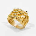 10K Solid Extraweight 8g Nugget Gold Ring (0.70" x 0.68")