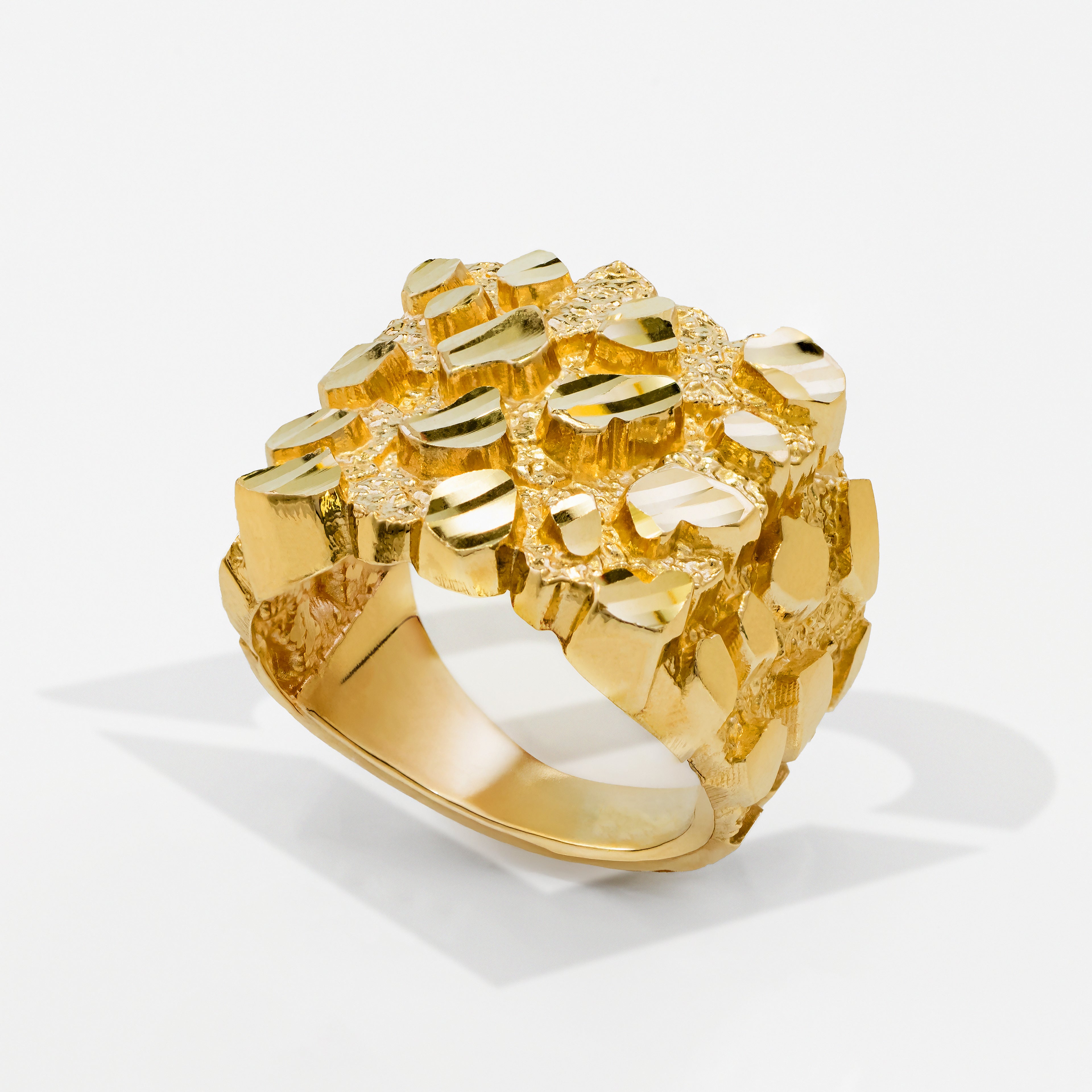 10K Solid Extraweight 8g Nugget Gold Ring (0.70" x 0.68")