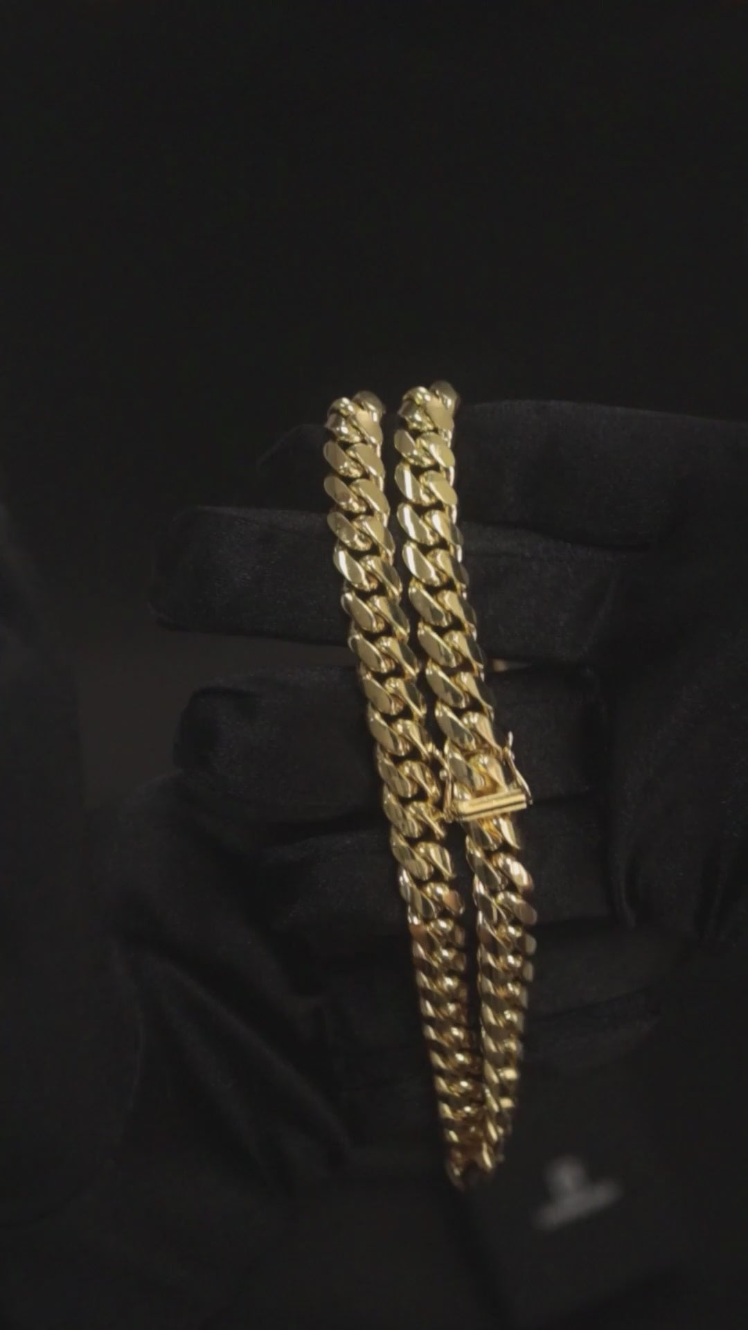 10k Yellow Gold Solid Miami Cuban Chain