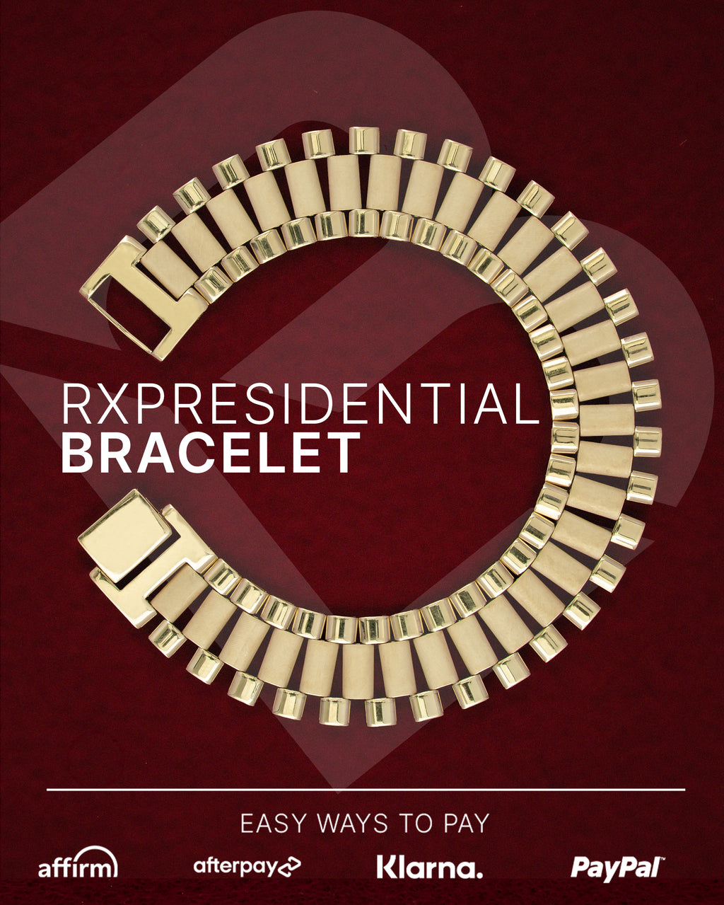10k Yellow Gold Presidential RX Bracelet