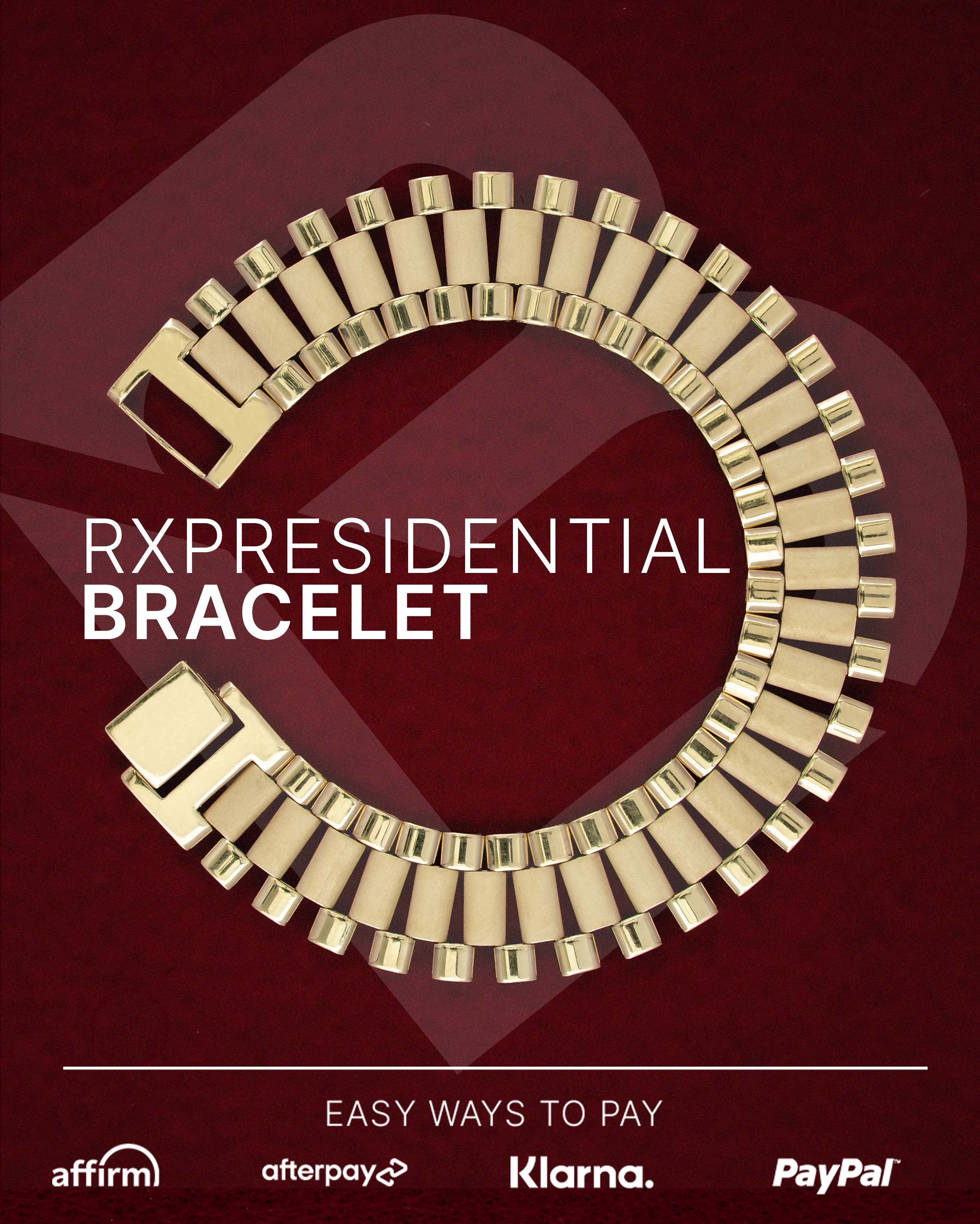 10k Yellow Gold Presidential RX Bracelet