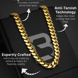 18k Yellow Gold Solid Miami Cuban Chain