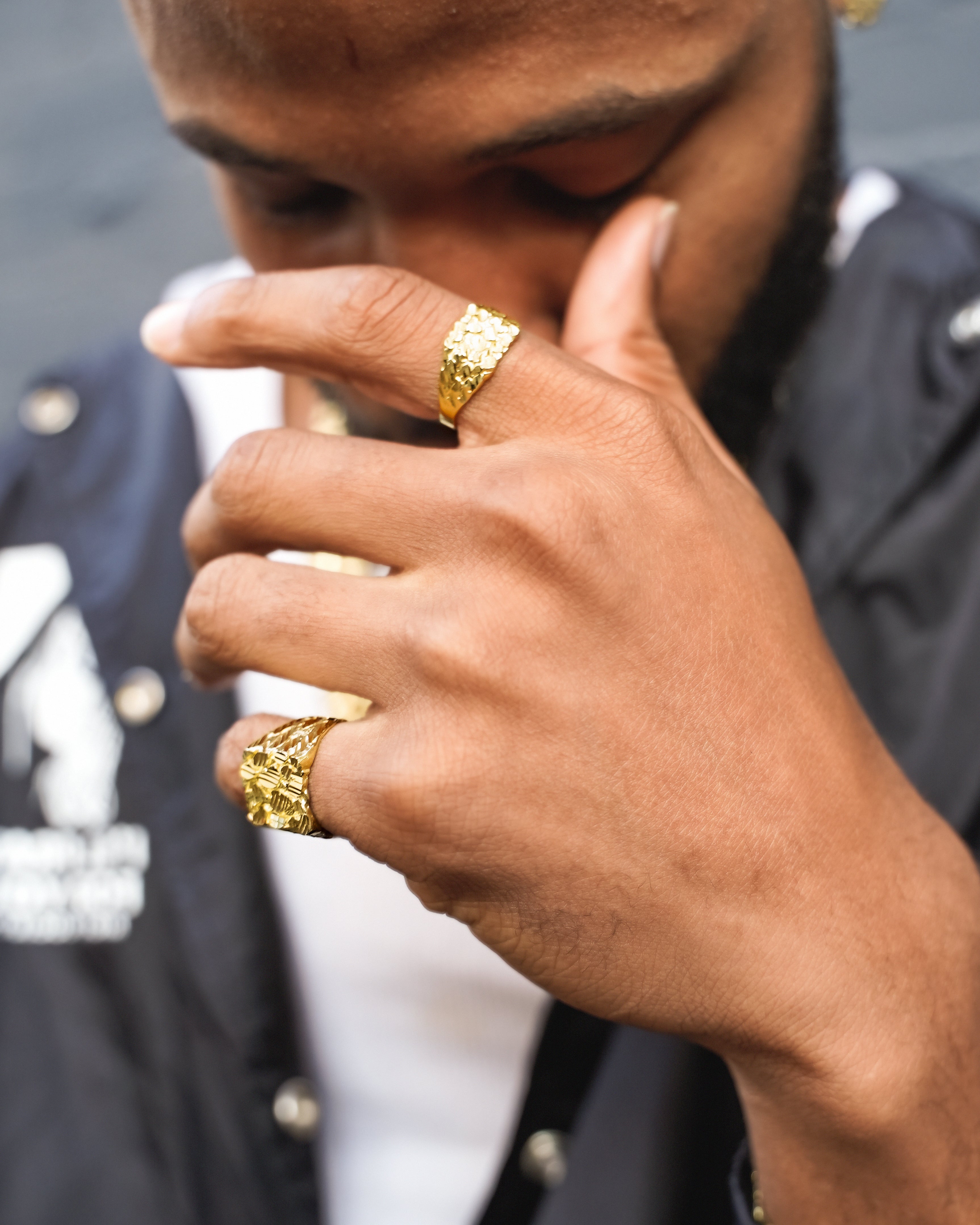 10K Solid Standard 2g Nugget Gold Ring (0.37" x 0.37")