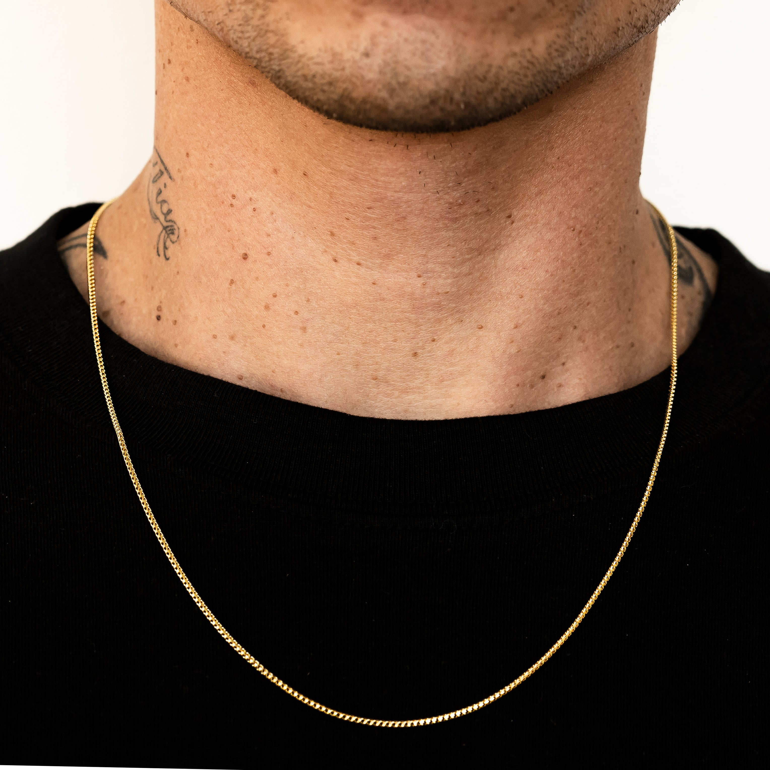 10k Yellow Gold Solid Diamond Cut Franco Chain