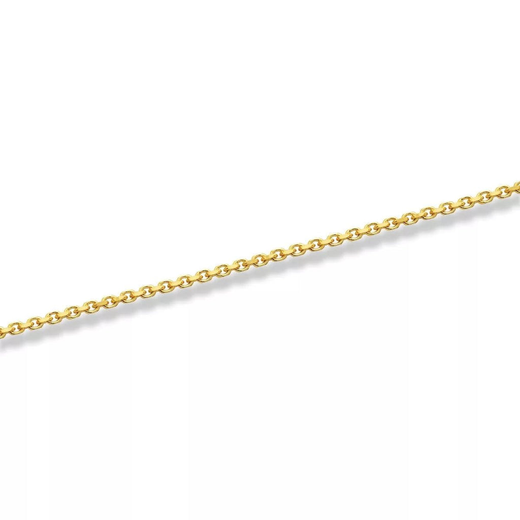 14k Yellow Gold Solid Heavyweight Cable Link Chain with Lobster Lock (Available 3mm to 5mm)