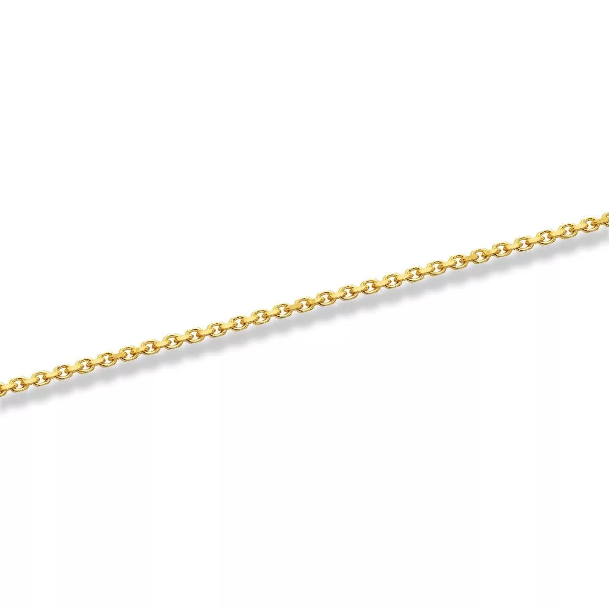 14k Yellow Gold Solid Heavyweight Cable Link Chain with Lobster Lock (Available 3mm to 5mm)