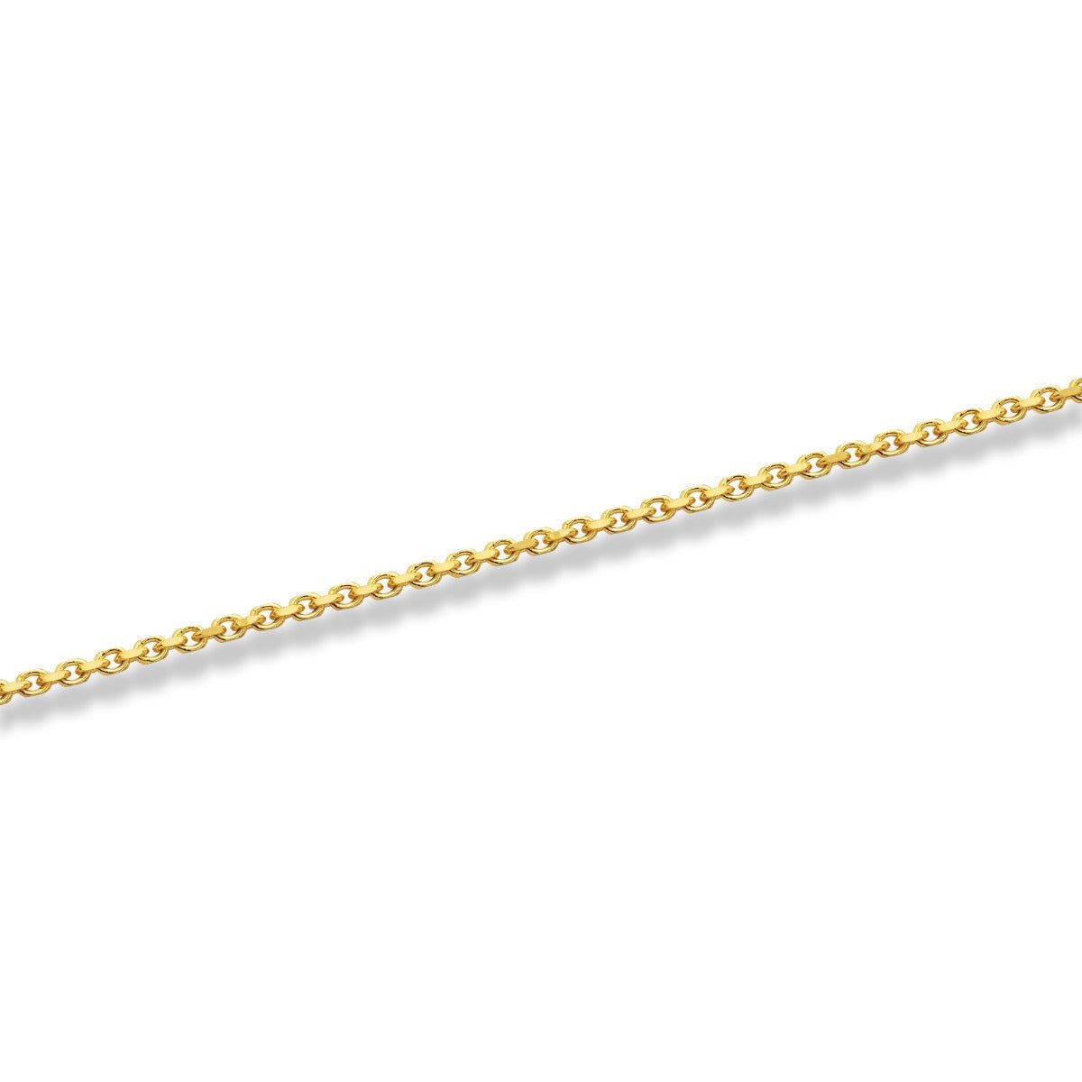 10k Yellow Gold Womens Solid Heavyweight Cable Link Necklace with Lobster Lock (Available 3.6mm to 4mm)