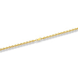 10k Yellow Gold Womens Solid Heavyweight Cable Link Necklace with Lobster Lock (Available 3.6mm to 4mm)
