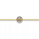 14k Yellow Gold Womens Solid Heavyweight Cable Link Necklace with Lobster Lock (Available 3.6mm to 4mm)