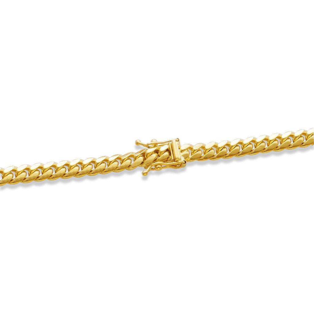 14k Yellow Gold Hollow Miami Cuban Chain