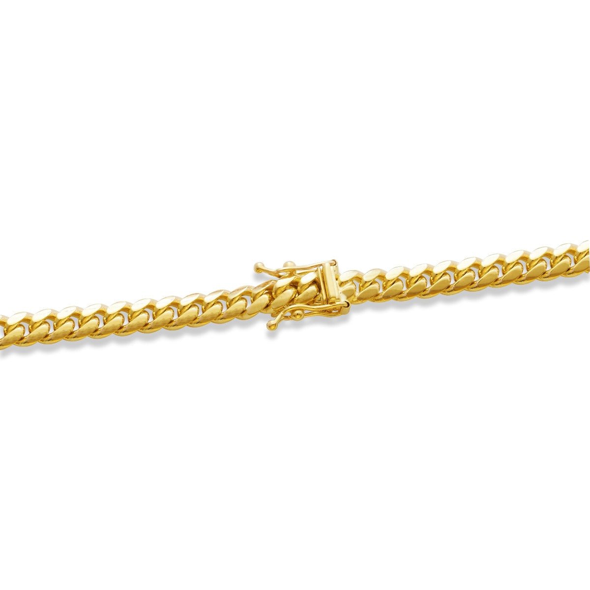 10k Yellow Gold Solid Miami Cuban Chain