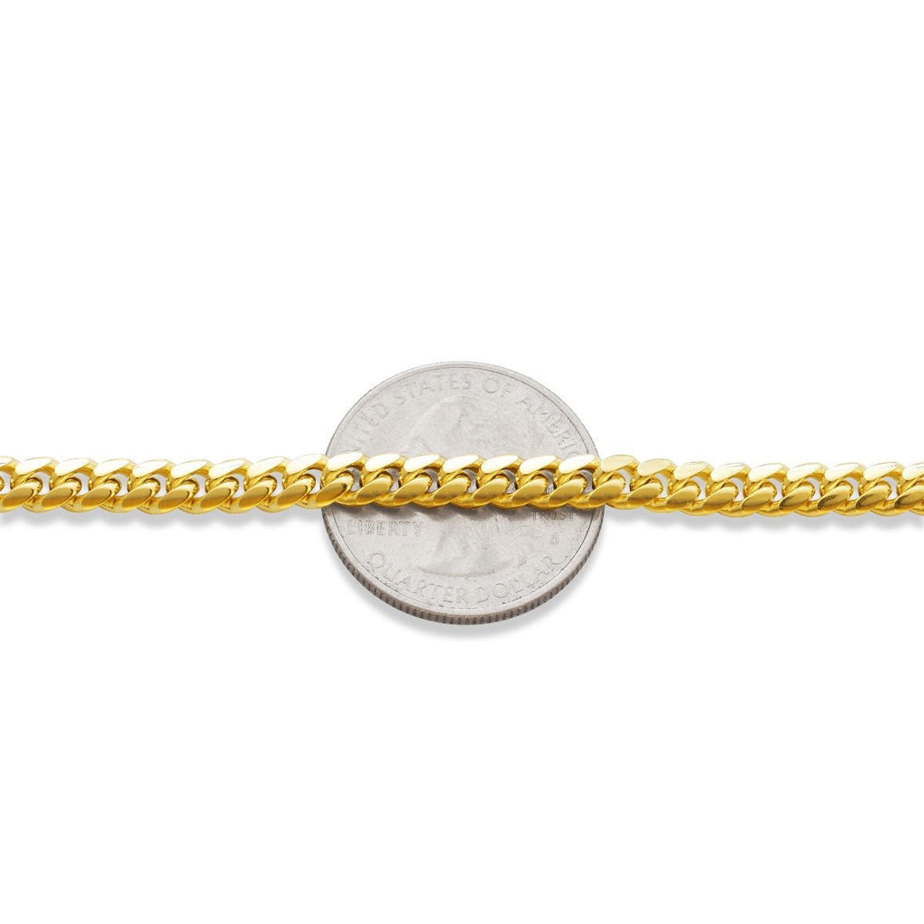 10k Yellow Gold Solid Miami Cuban Chain