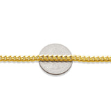 10k Yellow Gold Women's Solid Miami Cuban Necklace