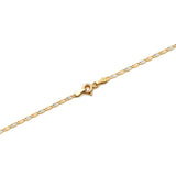 14K Tricolor Gold 2.3mm Solid Diamond Cut Valentino Chain Necklace With Lobster Lock (18" To 24")