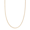 14K Tricolor Gold Solid Diamond Cut Valentino Necklace With Spring Clasp (16" To 24")