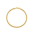 10k Yellow Gold Hollow Wheat Palm Bracelet