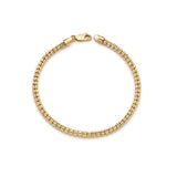 14k Gold Two-Tone Ice Chain Bracelet