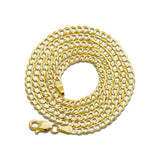 10k Yellow Gold Solid Curb Cuban Link Chain