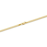 10k Yellow Gold Solid Curb Cuban Link Chain