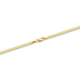 14k Yellow Gold Solid Curb Cuban Link Chain